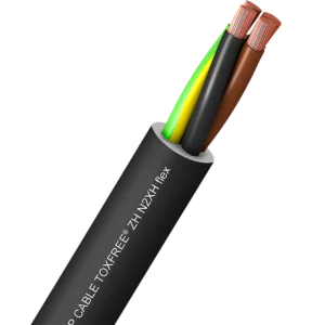 N2XH flex — Flexible LSZH power cable for public places.