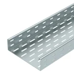 50mm Height Cable Tray — Available in hot-dip galvanized, fire-retardant powder coated, and standard powder coated finishes. Perforated design for heavy or medium-duty use.